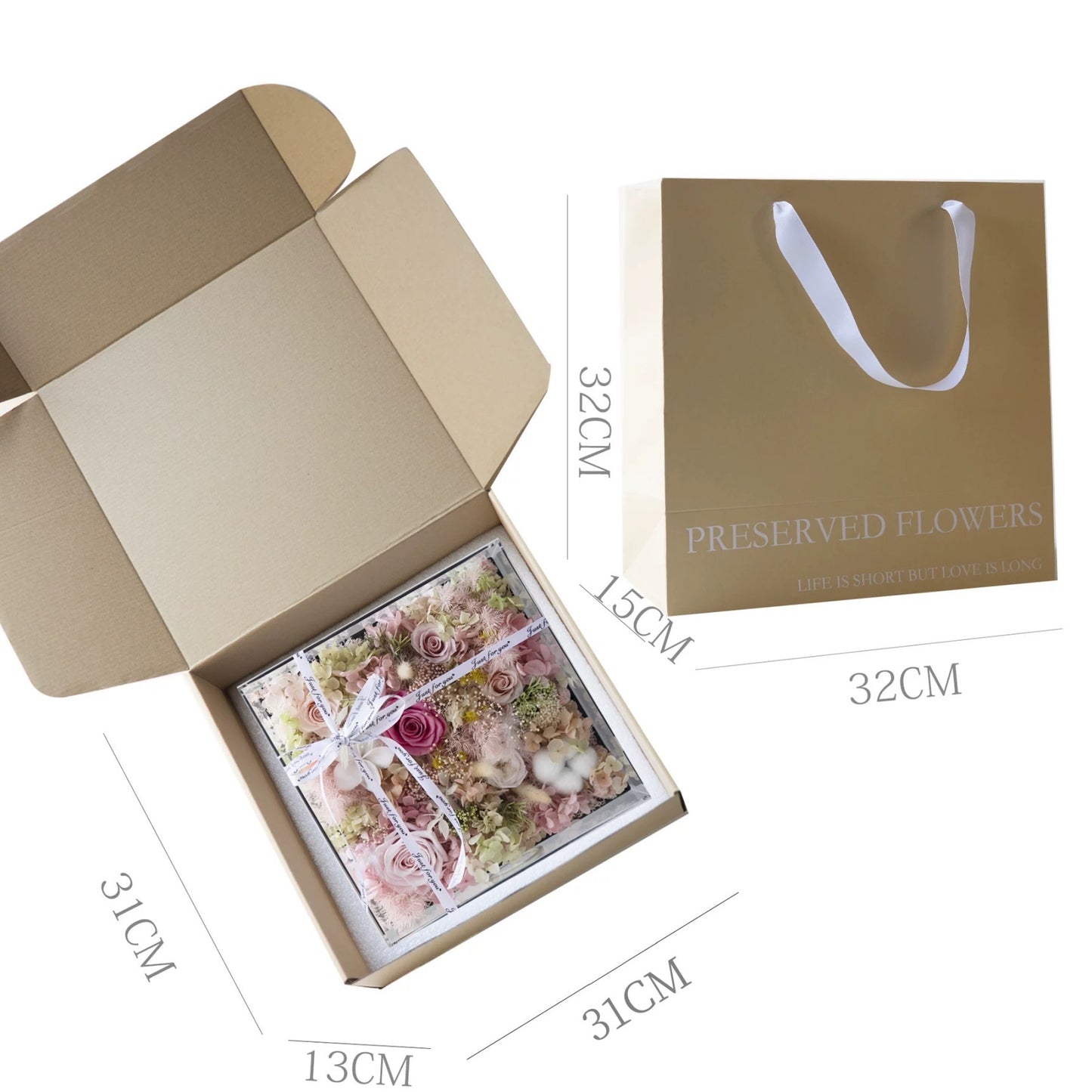 Finished Work - Premium Luxury Preserved Flower Box