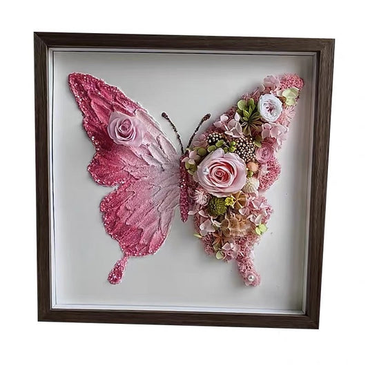 How to DIY butterfly floral artwork