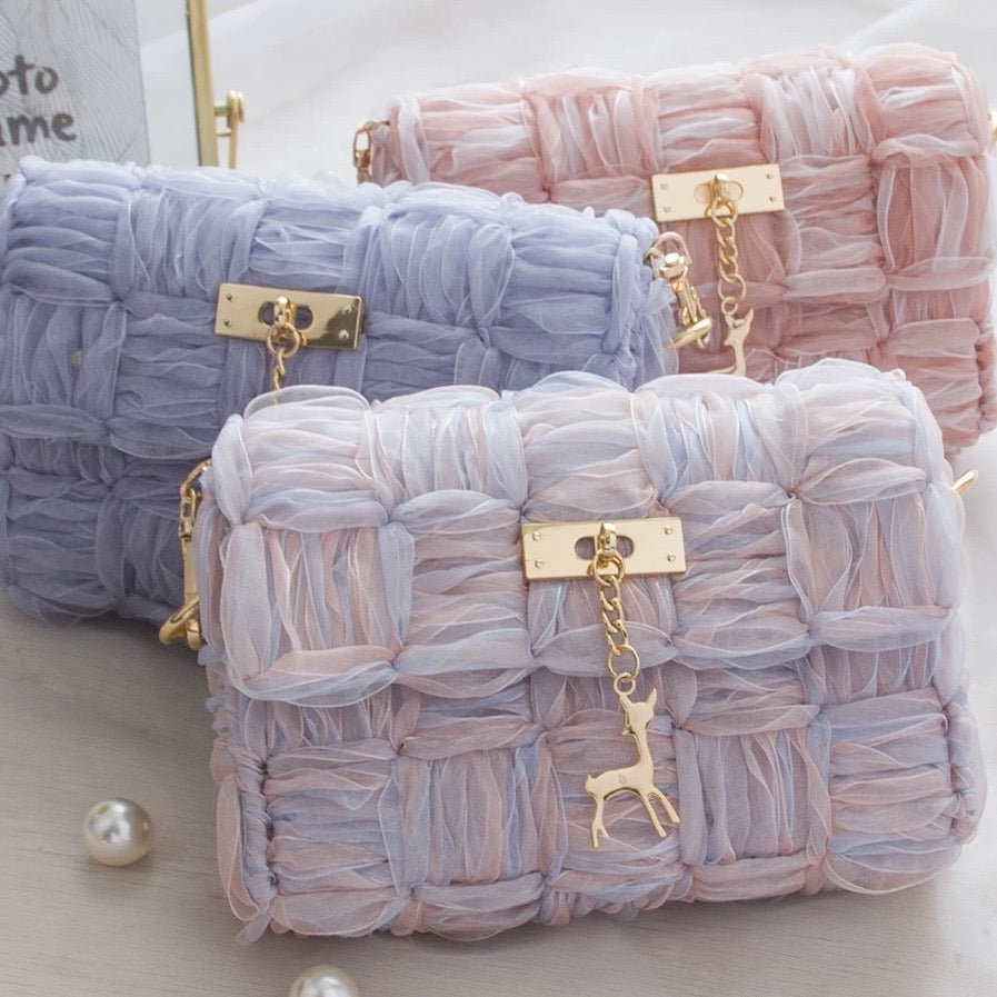 DIY Craft Kit - Hand Weave Ribbon Handbag
