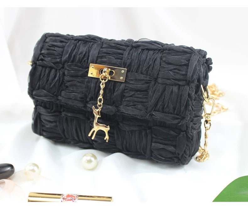 DIY Craft Kit - Hand Weave Ribbon Handbag