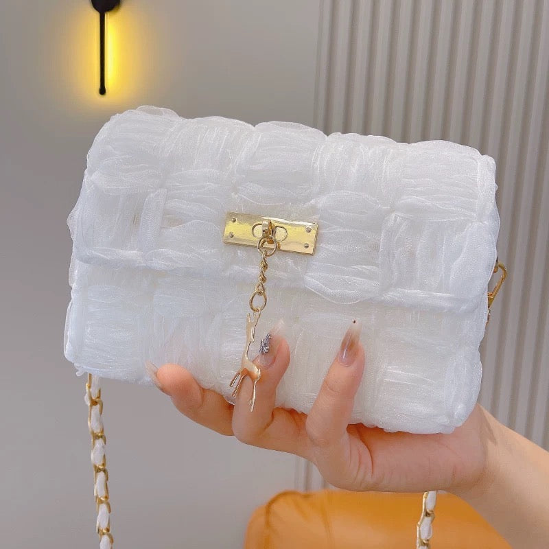 DIY Craft Kit - Hand Weave Ribbon Handbag