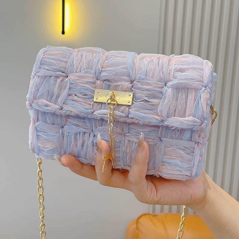 DIY Craft Kit - Hand Weave Ribbon Handbag