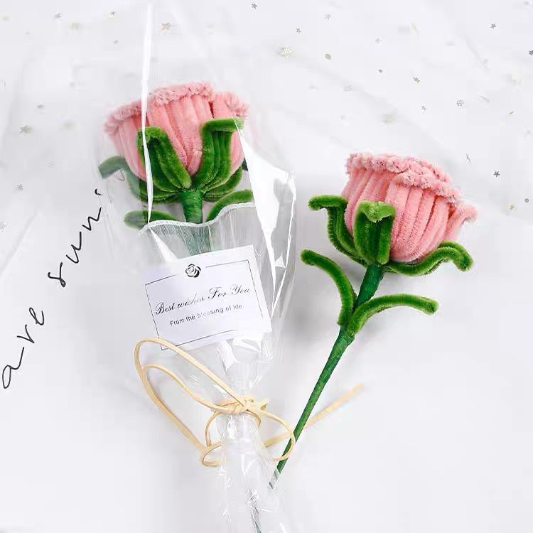 Finished Work - Pipe Cleaner Rose